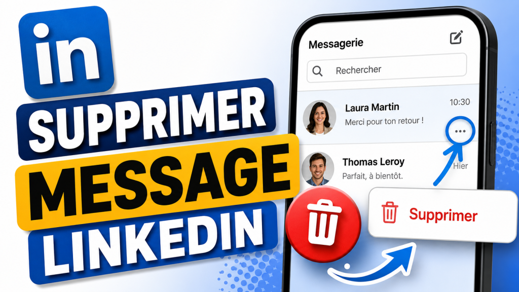 Supprimer message linkedin couv